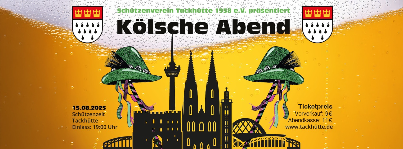 Kölsche Abend des Schützenvereins Tackhütte 2025 in Mönchengladbach, Giesenkirchen