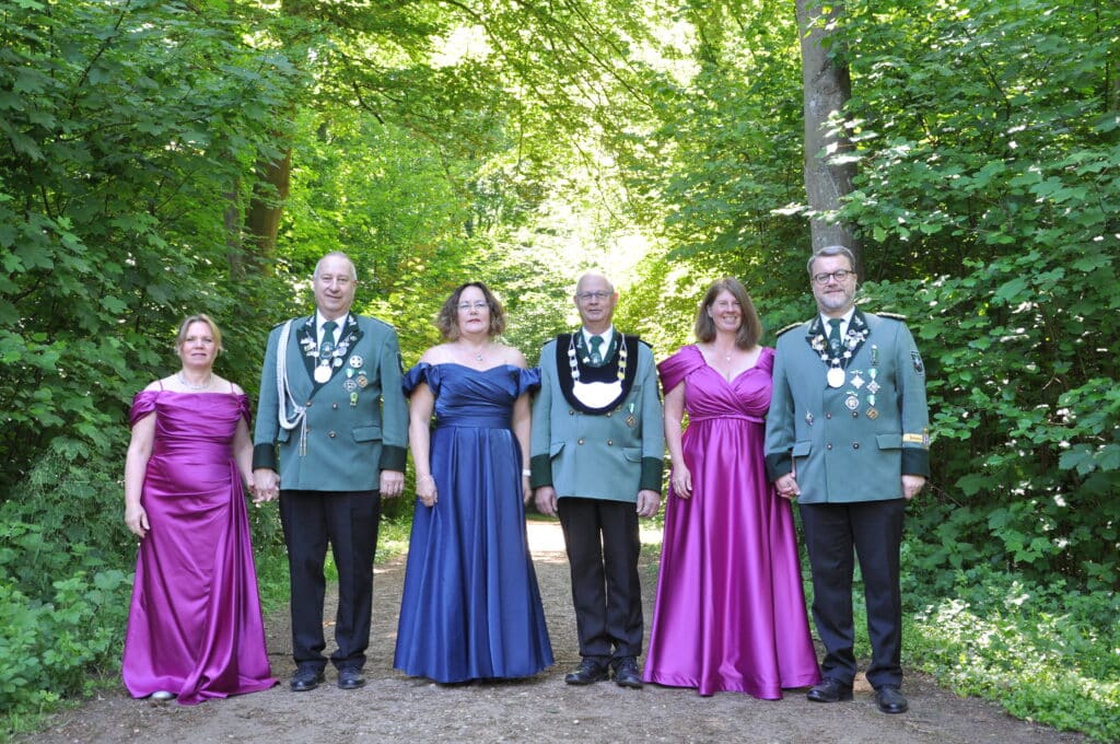 Das Königshaus 2025 des Schützenverein Tackhütte.